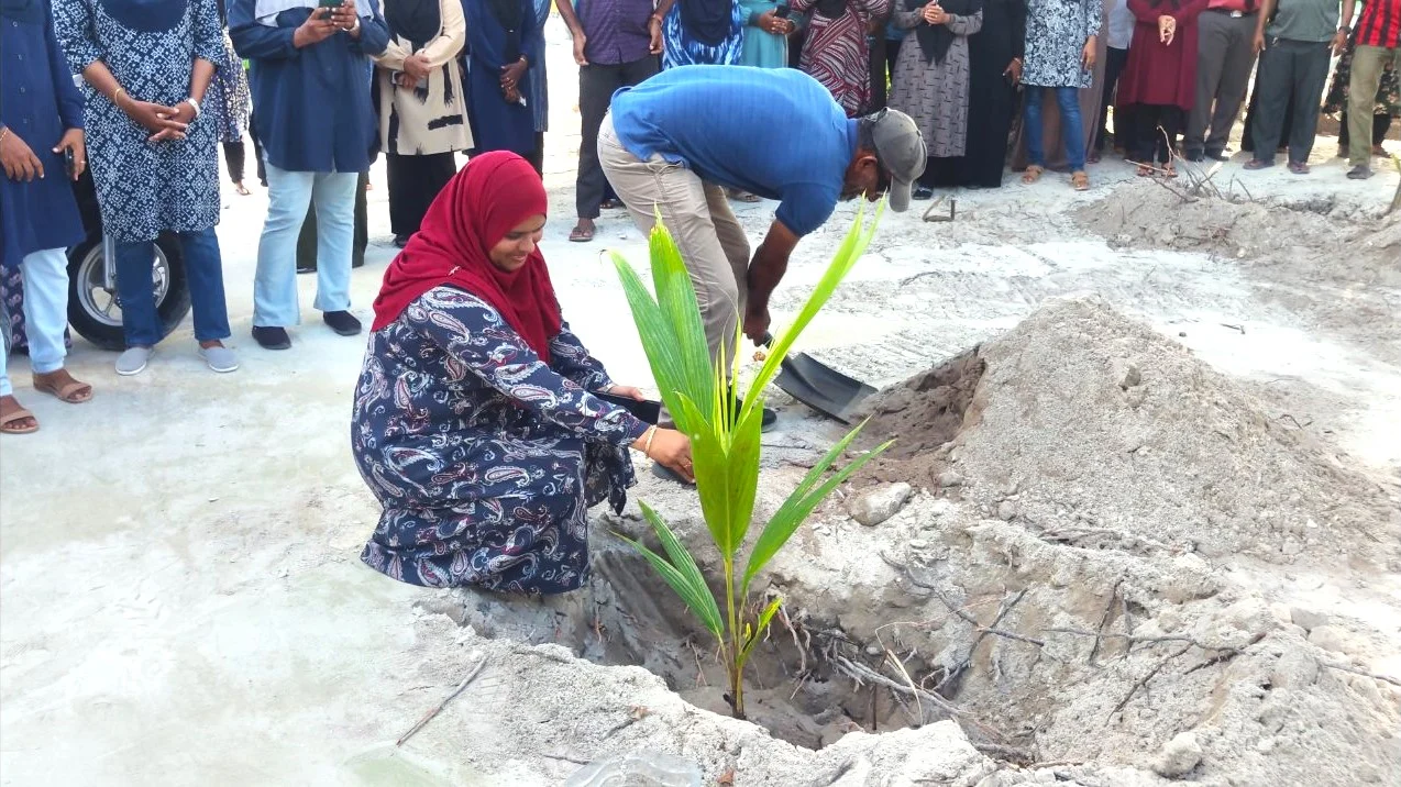 ފަސް މިލިއަން ގަސް އިންދުމުގެ މަޝްރޫއު ނިލަންދޫގައި ފަށައިފި.